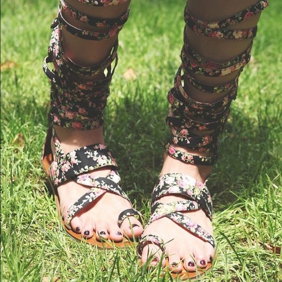 Jeffrey Campbell Free People Ramona Sandal 6.5 - Picture 3 of 12